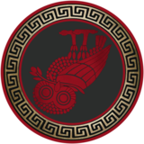 Critical Standard — red owl on warm red, red outer ring