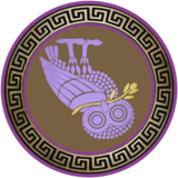 Metacognitive Standard — amethyst owl on deep violet-black