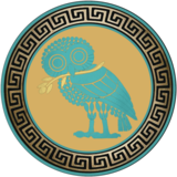 Non-Normative Standard — teal owl on cool gray, teal outer ring