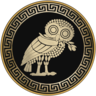 Normative Standard — gold owl on dark, gold outer ring